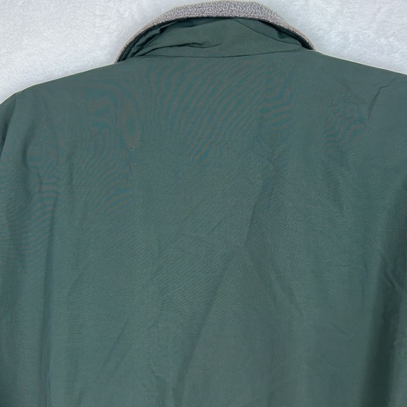 LL Bean Full Zip Fleece Lined Jacket XXL Green - Picture 7 of 12